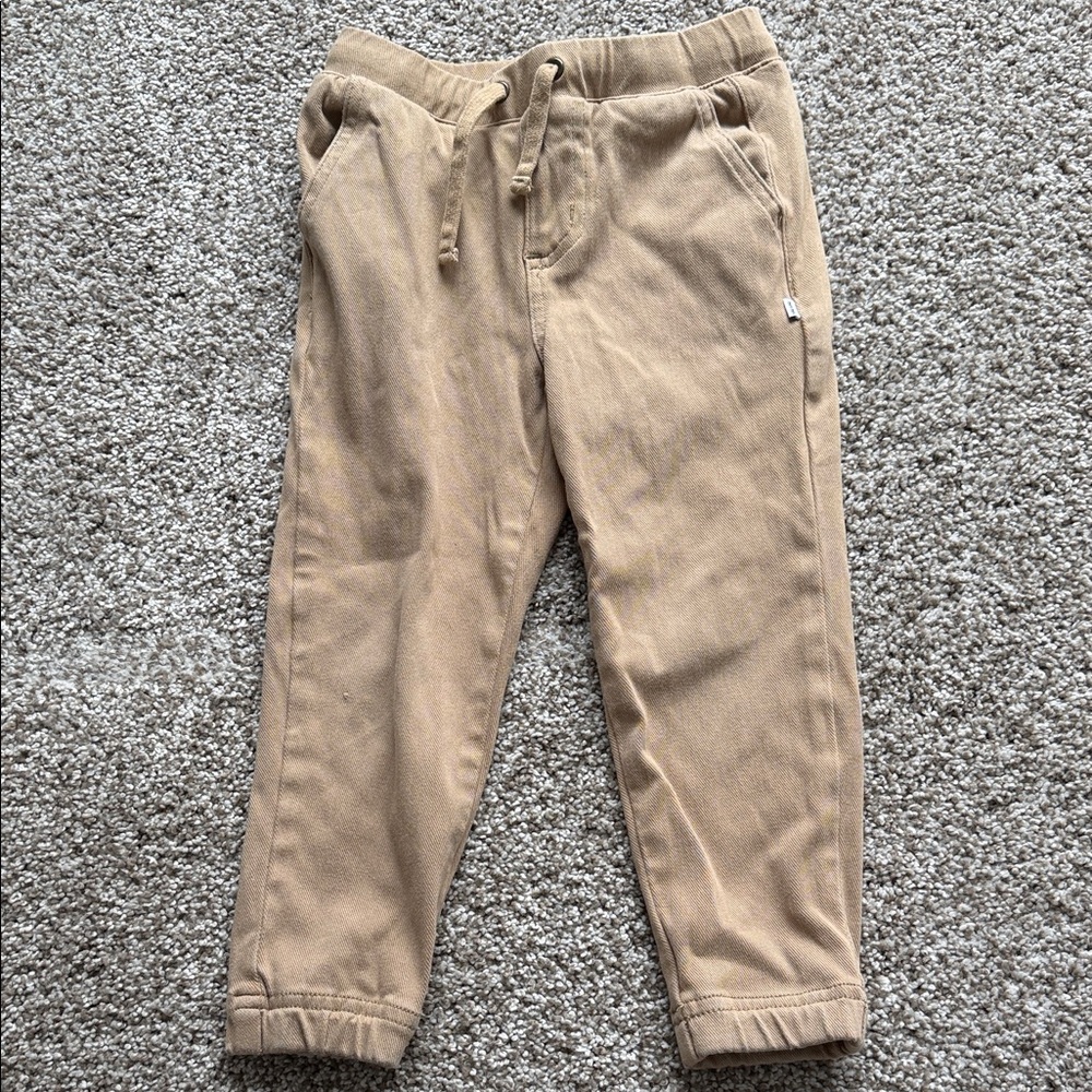 Little Sleepies Beige Kids Jogger Pants